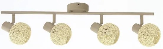 Faretto DEX 4xE14/10W/230V beige/crema