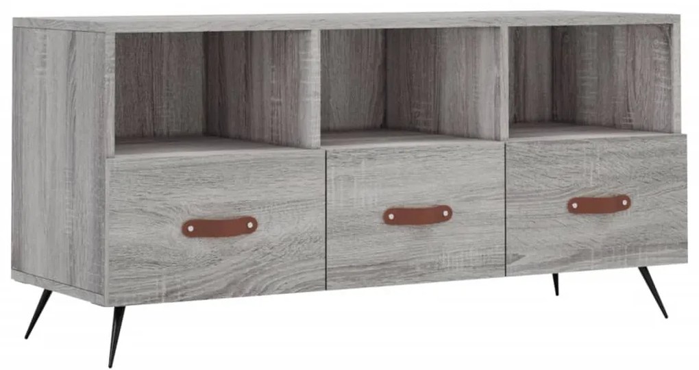 Mobile tv grigio sonoma 102x36x50 cm in legno multistrato