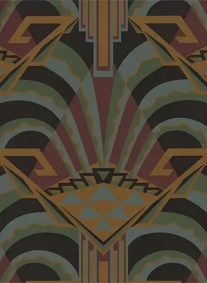 Art Deco Tapete Conway von Zoffany - Sahara