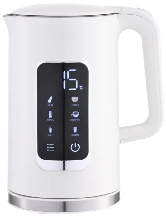 Bollitore con display LCD 1,7 l 2200W/230V bianco + tazza da viaggio 450 ml