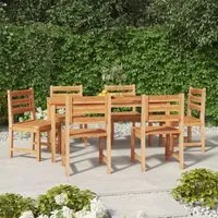 Set da Pranzo da Giardino 7 pz in Legno Massello di Teak 3157188