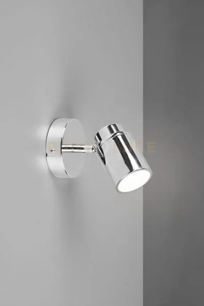 Angelo h2o spot singolo orientabile cromo ip44 h.15,5cm 1 luce atta...