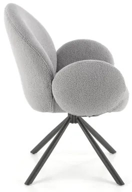 Sedia da pranzo KIVA, 1 pezzo, grigia
