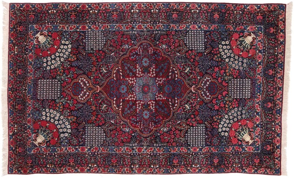 Tehran Tappeto persiano 230 x 140 Blu (Iran) Annodato A Mano