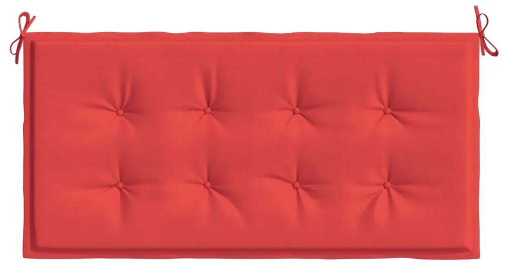 Cuscino per Panca Rosso 120x50x3 cm in Tessuto Oxford