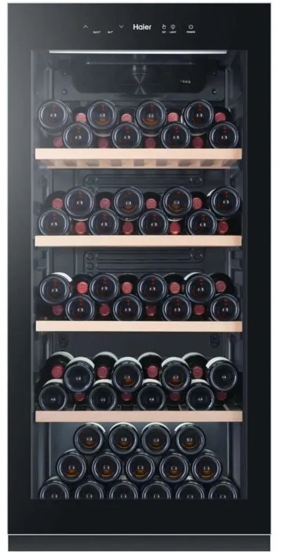 Haier HWS116GAE Cantinetta vino con compressore Libera installazione Nero 116 bottiglie