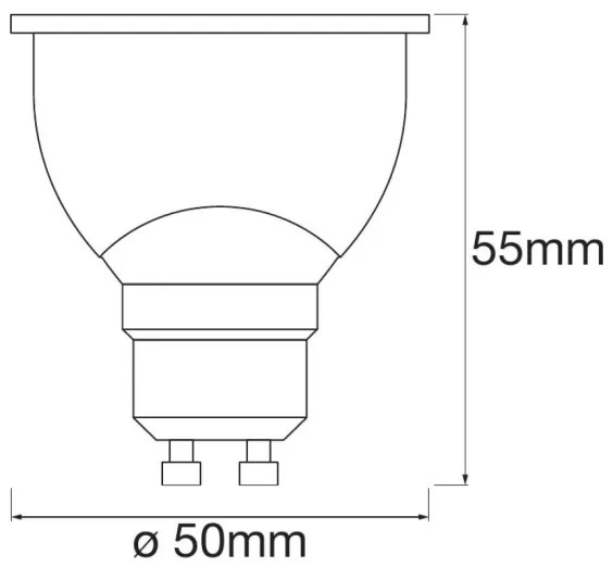 SET 3x LED RGBW Lampadina dimmerabile SMART+ GU10/4,9W/230V 2700K-6500K - Ledvance
