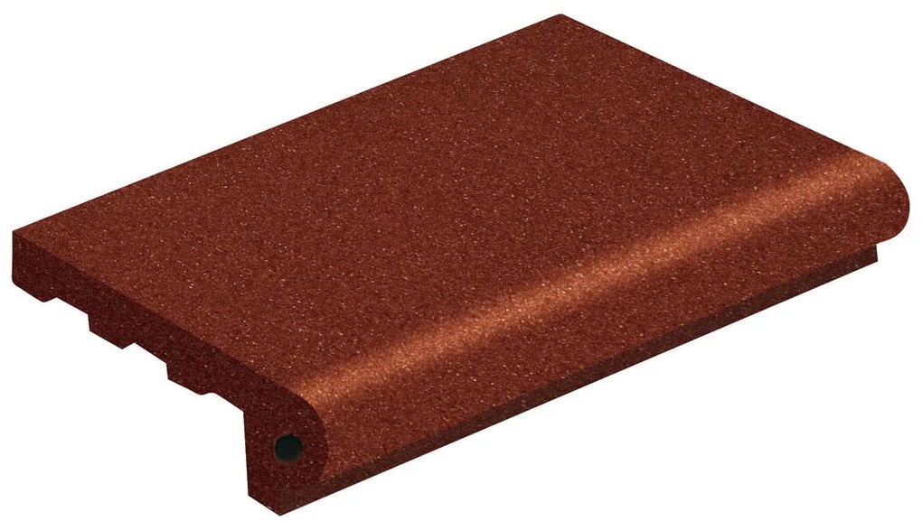 Piastrella da pavimento e rivestimento interno ed esterno 13.5 x 26 cm Sp. 11 mm Terminale in terracotta rosso opaco traffico medio (pei 2/5)