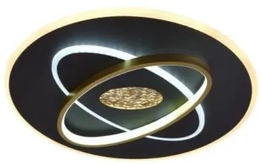 Plafoniera LED dimmerabile LED/80W/230V nero + telecomando