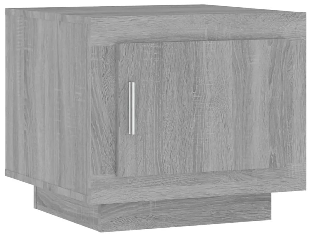 Tavolino da salotto grigio sonoma 51x50x45cm legno multistrato