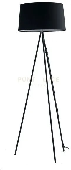 Piantana marilyn con paralume in tessuto nera 1 luce attacco e27 48...