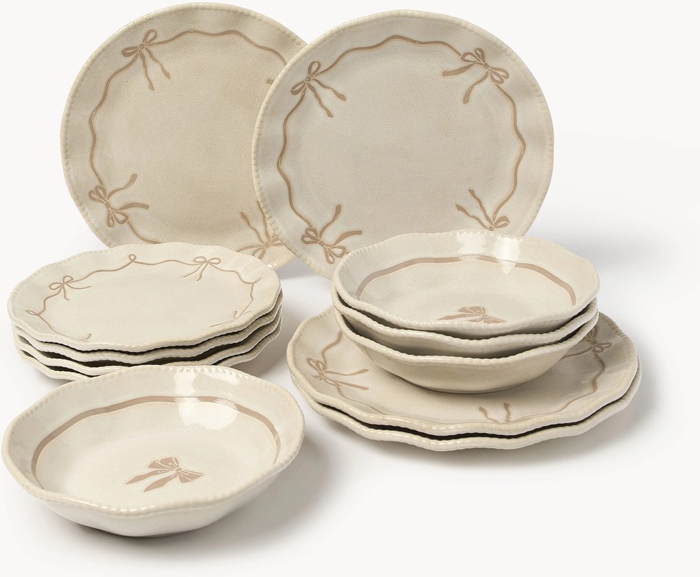 Servizio di piatti Loops, 4 persone, set da 12