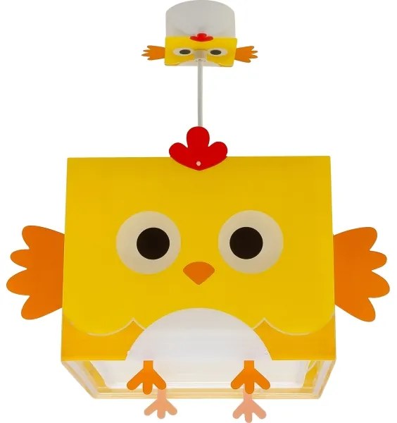 Dalber 64642 - Lampadario per bambini LITTLE CHICKEN 1xE27/15W/230V