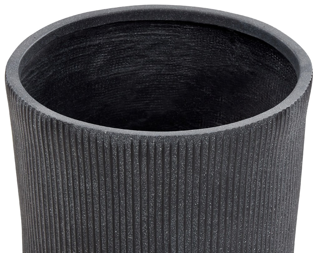 Vaso per fiori  fibra di argilla grigio  ⌀ 45 cm OREOI Beliani