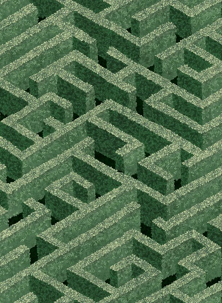 Josephine Munsey Tapete Labyrinth - Green