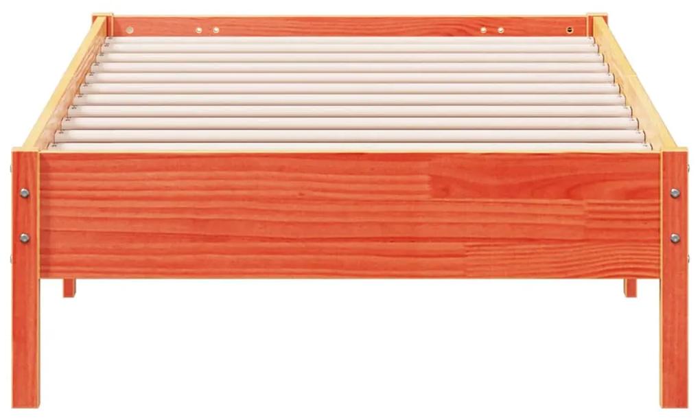 Giroletto marrone cera 90x200 cm in legno massello di pino