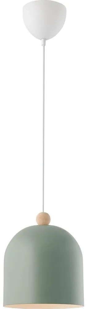 Nordlux - Lampadario a sospensione con filo GASTON 1xE27/40W/230V verde/bianco