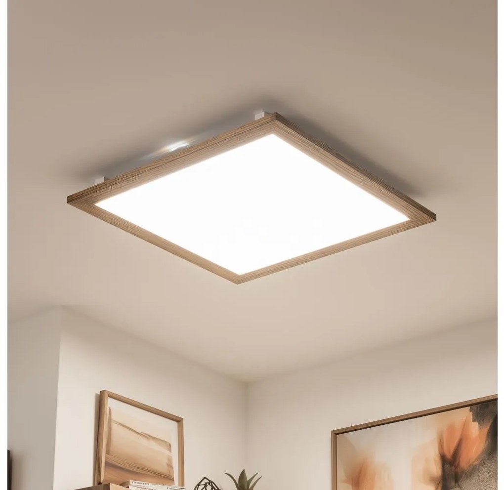 Brilagi - Luce LED dimmerabile SLIMFRAME WOOD LED/58W/230V 64x64 cm + +TC