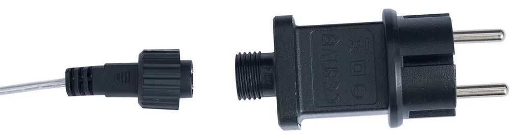 Albero di Natale trasparente 100 cm con LED IP44 - Coni