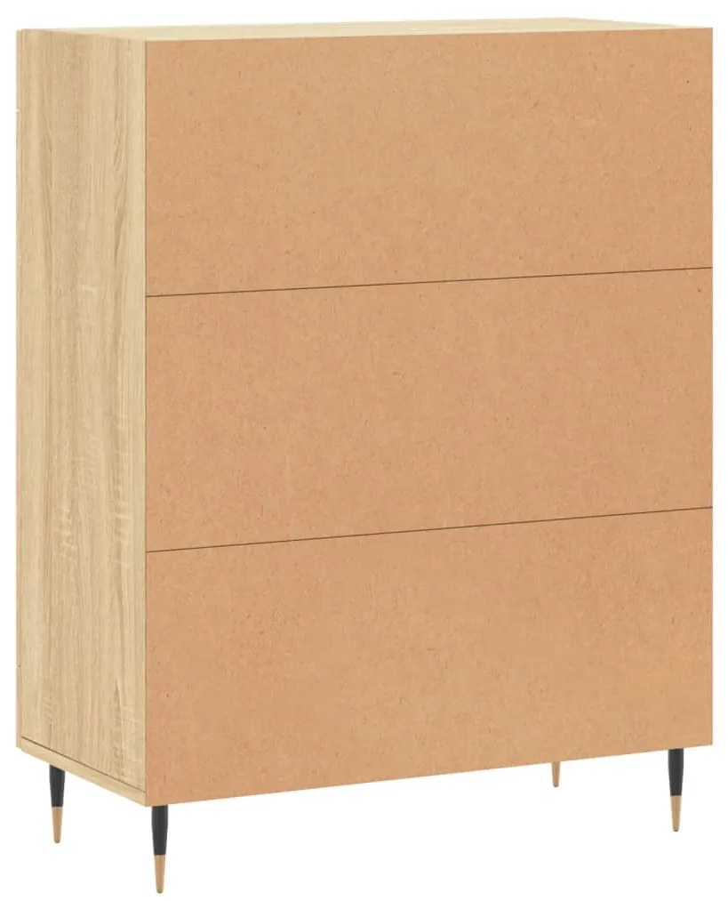 Credenza Rovere Sonoma 69,5x34x90 cm in Legno Multistrato