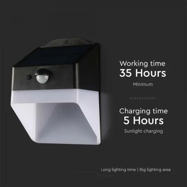 Lampada solare da parete LED con sensore LED/2W/3,7V 4000K IP65 1200 mAh