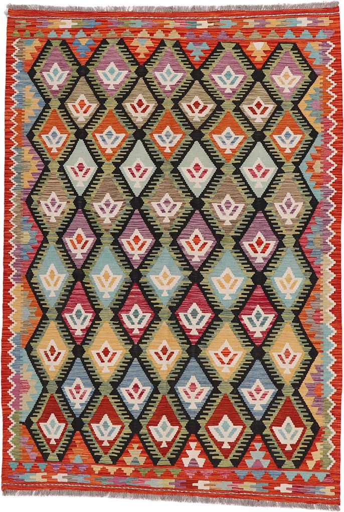 Kilim Tappeto 250x170 (Pakistan) Annodato A Mano
