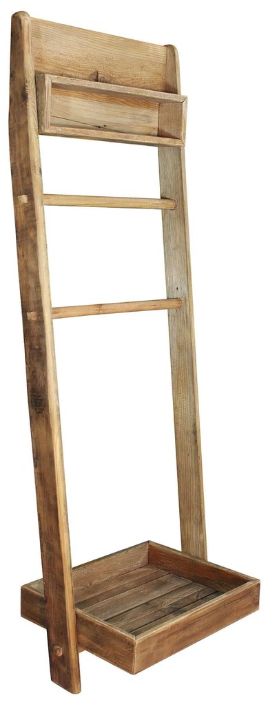 LUKE - scaffale da bagno in pino riciclato