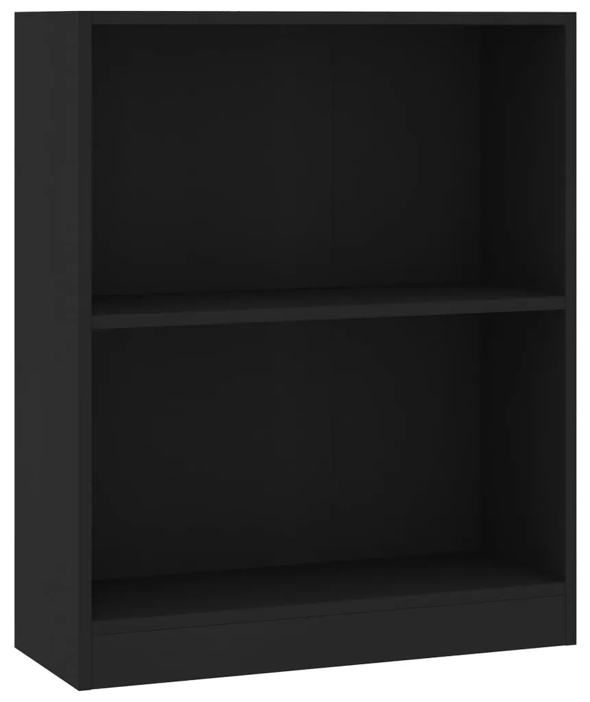 Libreria Nera 60x24x76 cm in Legno Multistrato