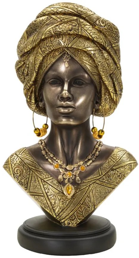 Scultura Africana Elegante 21x16x38 cm