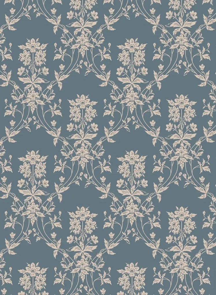 Sandberg Carta da parati Alva - Indigo Blue