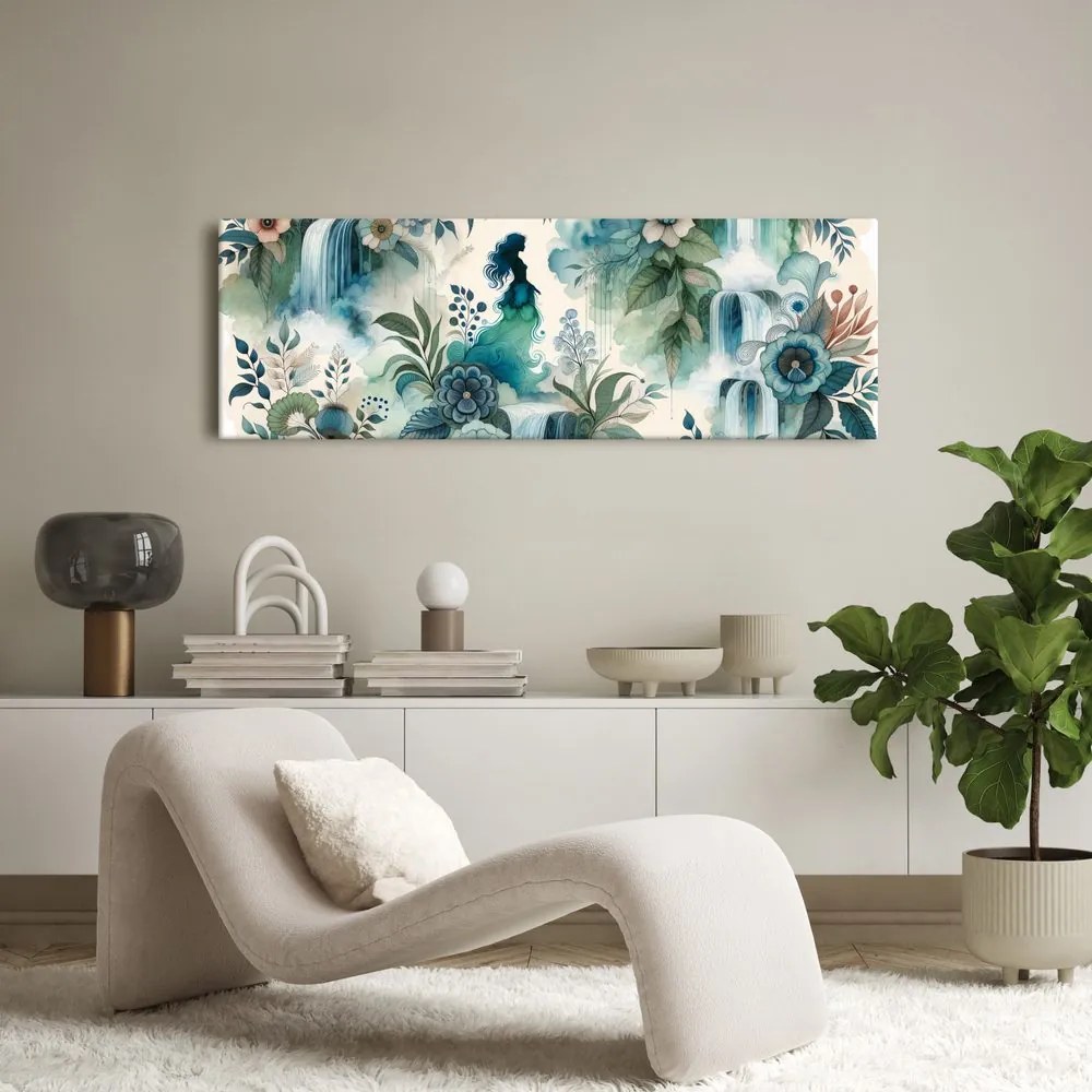 Quadro su tela – Paesaggio fatato con l'acqua
