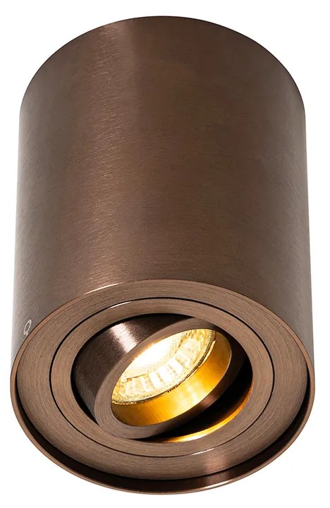 Faretto da soffitto moderno bronzo scuro orientabile e girevole - Rondoo Up