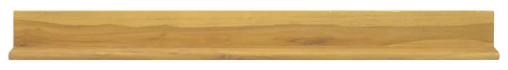 Mensole da parete 2 pz 110x10x10 cm in legno massello di teak