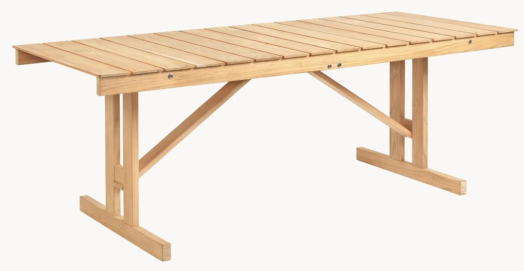 Tavolo da giardino pieghevole in legno di teak BM1771, 195 x 78 cm