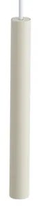 Lampada a sospensione moderna beige e bianca per sistema a binario monofase - Iconic Frini
