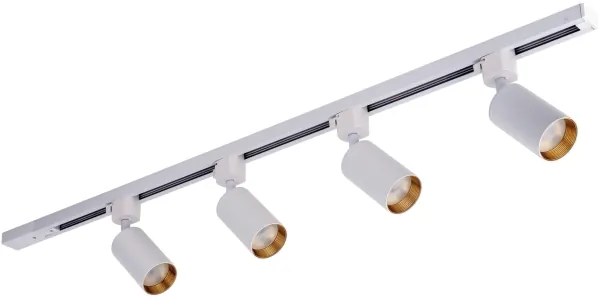 Faretto per sistema binario TRACER, 4x GU10/10W/230V, 1 m, bianco