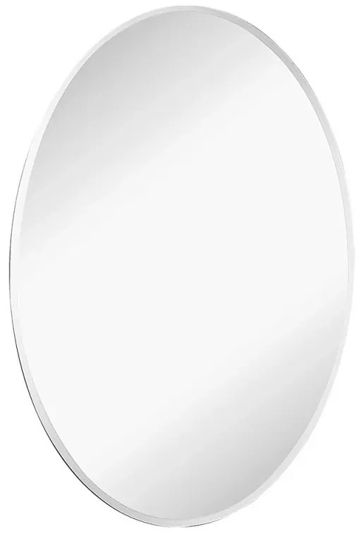 Specchio bagno ovale 45x65 cm reversibile con bisellatura 2,5 cm