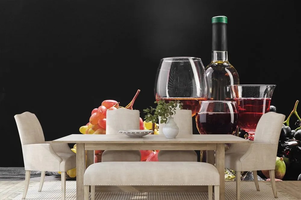 Carta da parati – Vino con uva