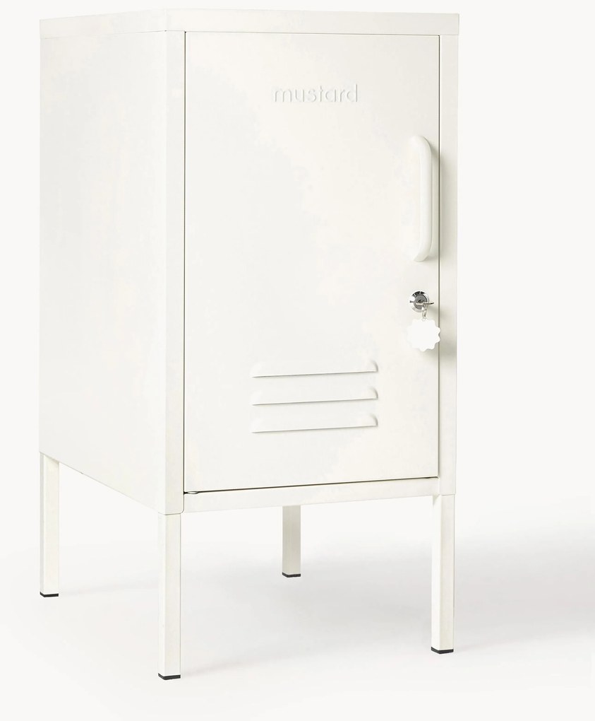 Comodino in metallo Maven, apertura verso sinistra o destra