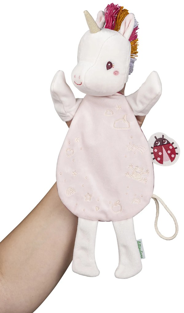 Lilliputiens - Peluche Marionetta Fosforescente - Lena l'unicorno