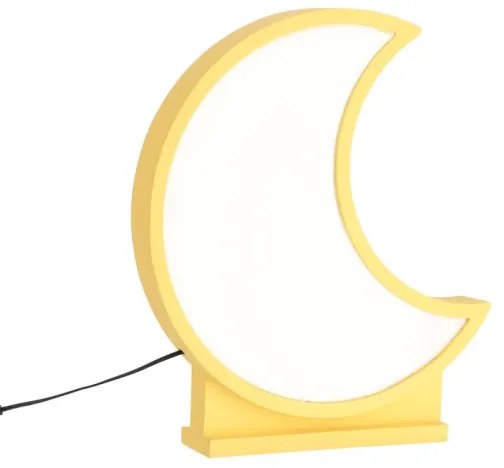 Lampada da scrivania LED per bambini MOON LED/12W/230V gialla