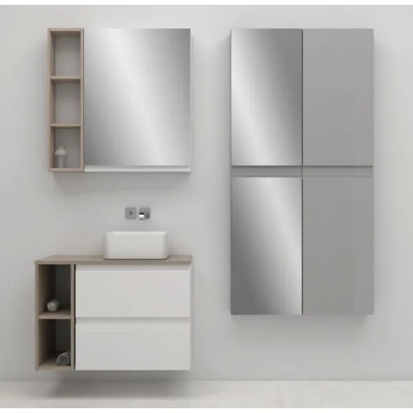 Cersanit S929-018 - Mobile bagno specchio MODUO 80x59,5 cm