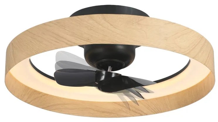 Ventilatore da soffitto Milton nero , D. 58 cm SULION