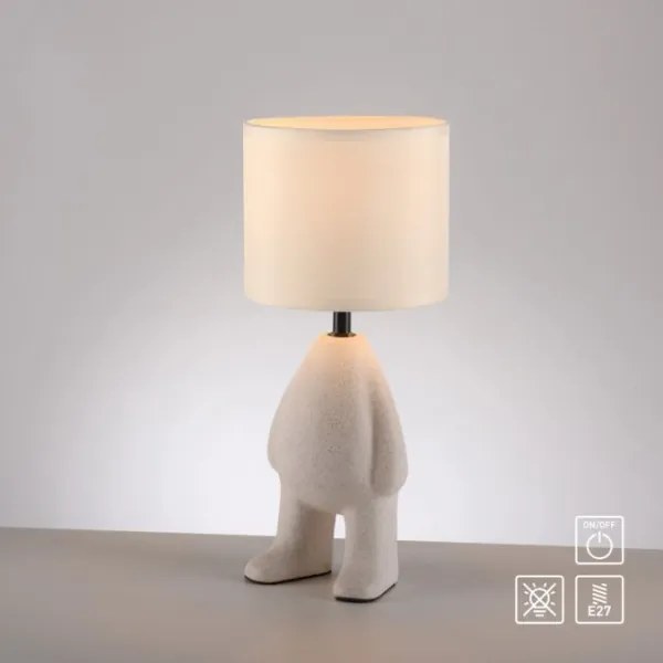 JUST LIGHT. 14191-39 - Lampada da tavolo TED 1xE27/25W/230V beige