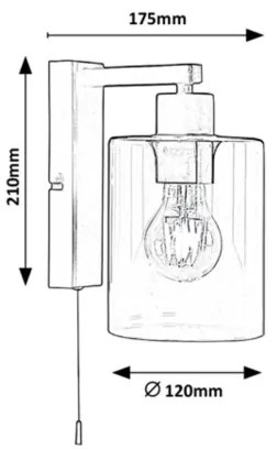 Rabalux - Applique 1xE27/40W/230V