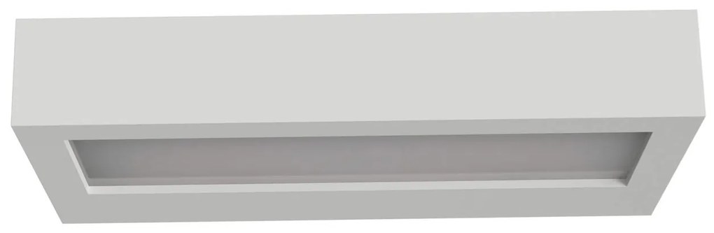 Applique in Gesso Pitturabile SLim 2 lampade G9 da parete