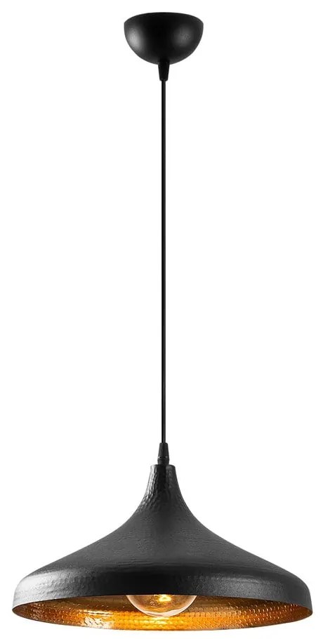 Lampadario nero con paralume in metallo ø 36 cm Tattoo – Opviq lights