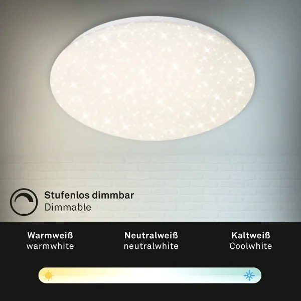 Brilo - Plafoniera LED dimmerabile STARRY SKY LED/22W/230V 3000-6000K + +TC
