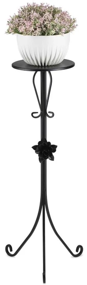 Portafiori 95x39 cm nero