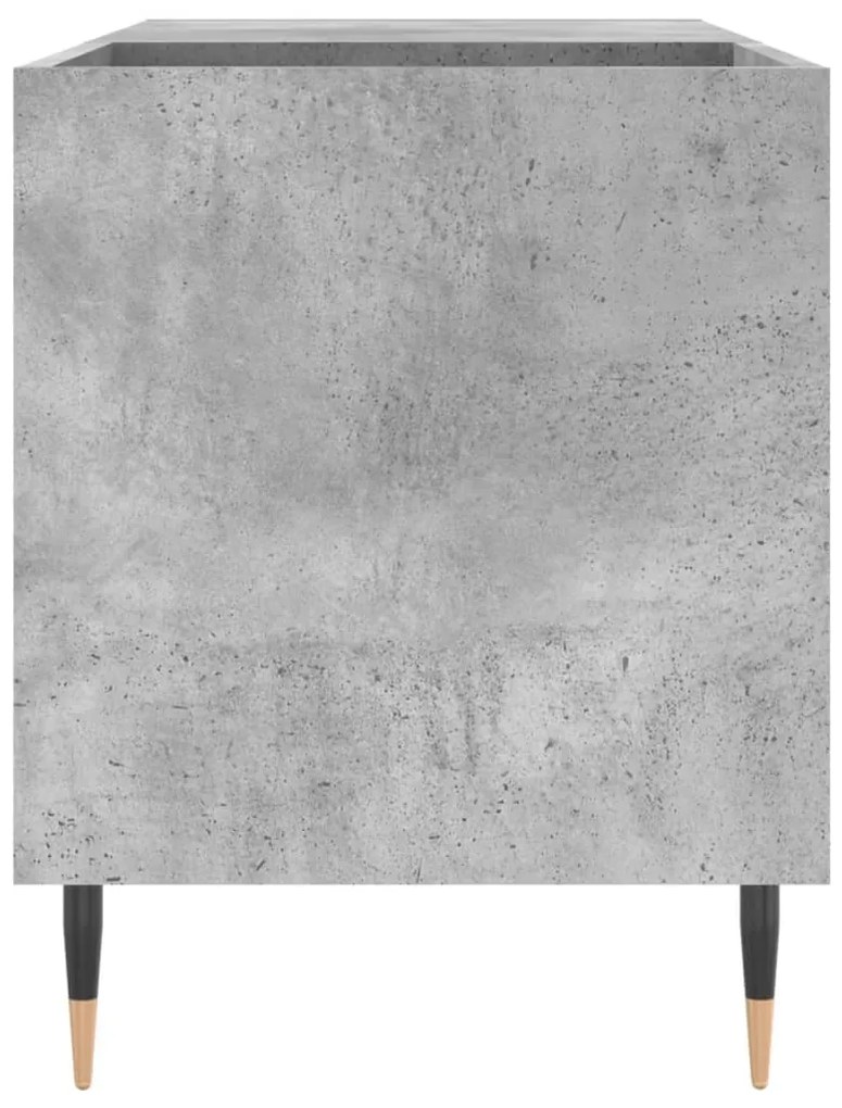 Mobile porta dischi grigio cemento 85x38x48cm legno multistrato